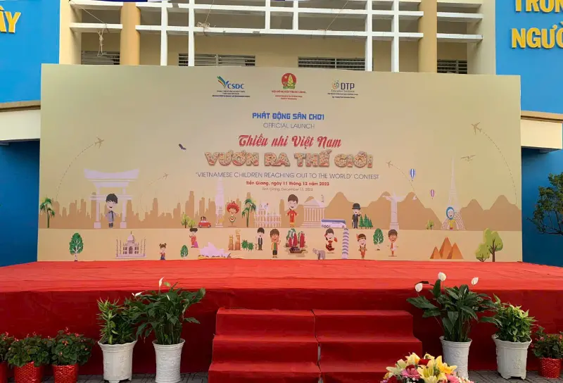 Backdrop In Bạt Hiflex Chương Trình Thiếu Nhi Việt Nam