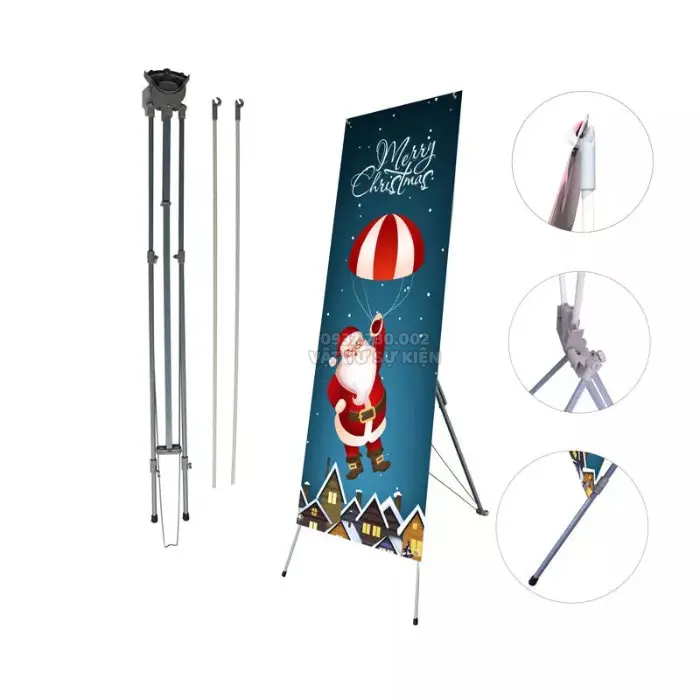 Khung Standee Chữ X Loại Tốt Kiểu Hàn Quốc 0.8x1.8m